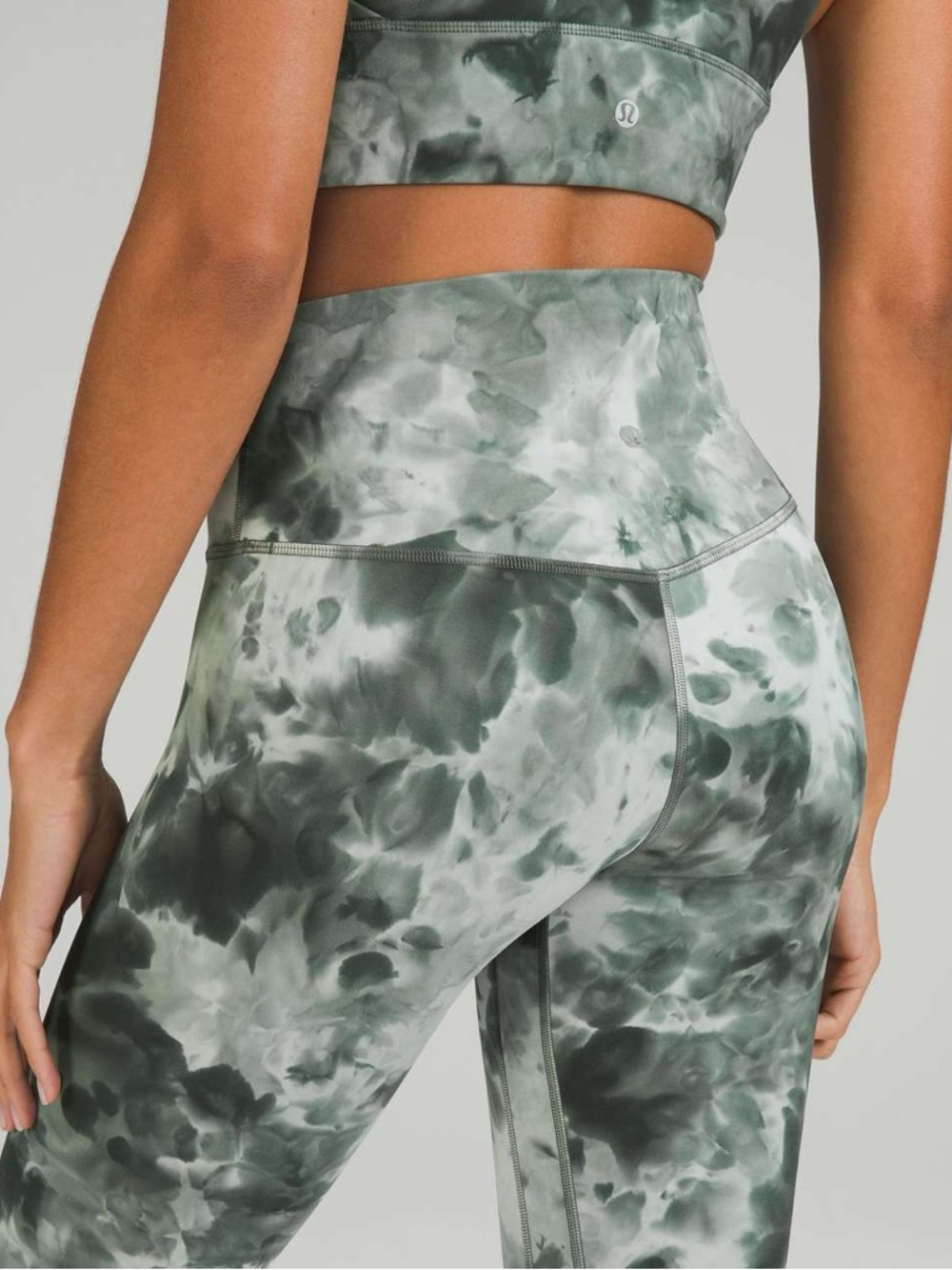 Lululemon Align High-Rise Pant 25" Diamond Dye Starlight Smoked Spruce Size 10 - Picture 10 of 16